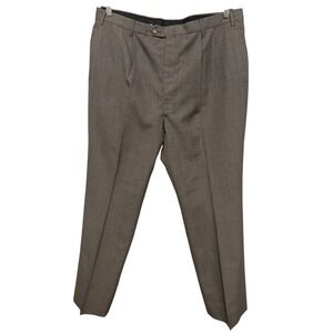 Higgins Slacks Men's Vintage Dress‎ Pants Trousers Pleated Houndstooth 38 x 32